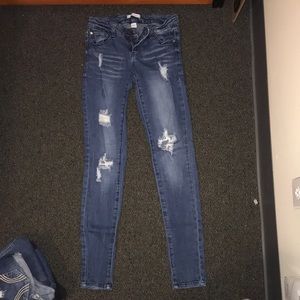 Distressed jeans!!